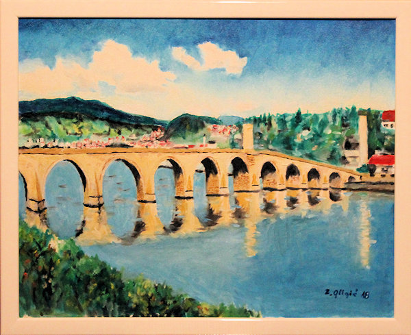 The Bridge on the Drina, Oil on Canvas