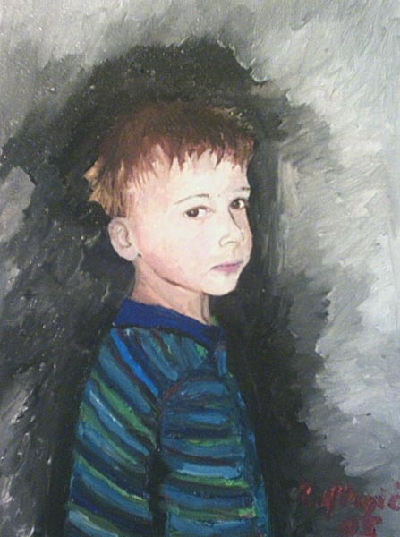 Portrait of a Boy, oil painting