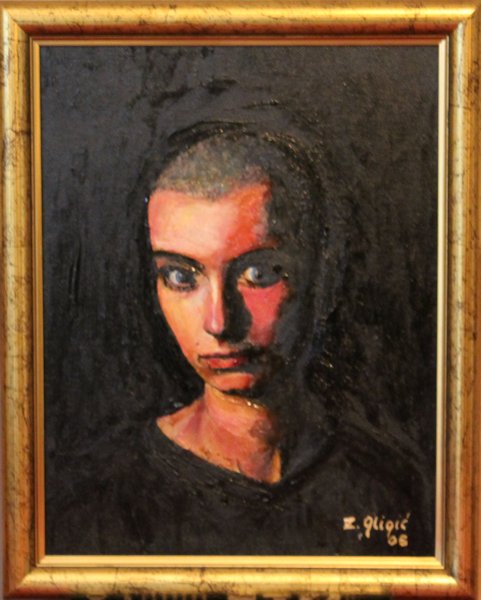 Sinead O'Connor, oil on canvas