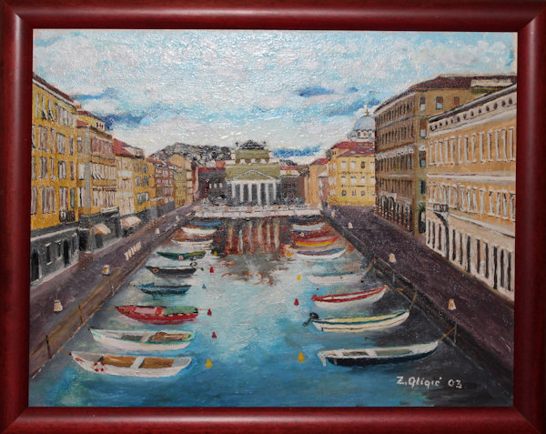 Trieste, oil on canvas