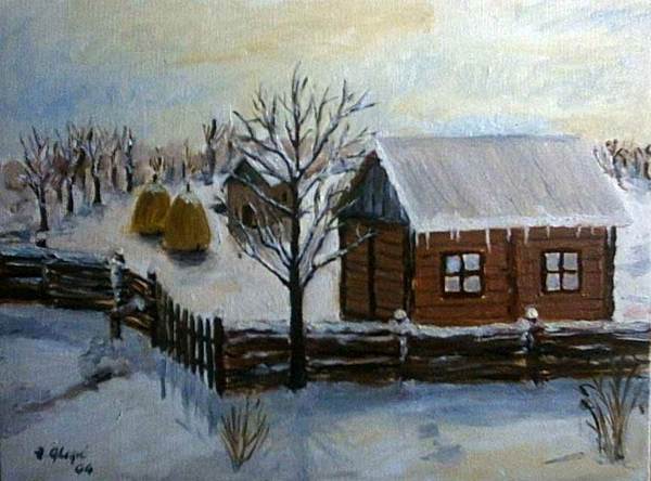 winter, oil on canvas